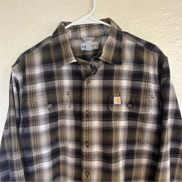 Carhartt Workwear Hubbard Flannel Long Sleeve Heavyweight Thick Medium - Picture 3 of 8